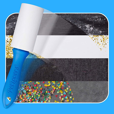 De plastic Extra Kleverige Rol van het het Haarvlekkenmiddel van Pluksel wollen Kleren voor Huisdierenhaar 420 Bladen
