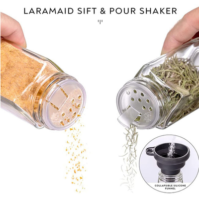 van het het Glaskruid van 4oz 24pcs het Kruidenkruik met Luchtdicht GLB wordt geplaatst dat