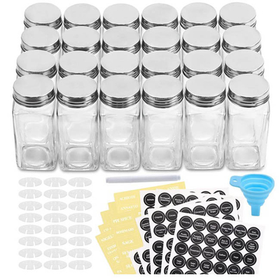 van het het Glaskruid van 4oz 24pcs het Kruidenkruik met Luchtdicht GLB wordt geplaatst dat