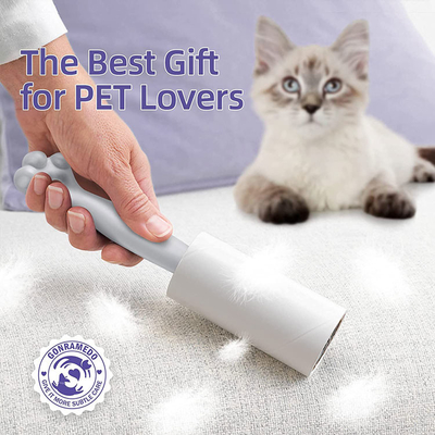 De plastic Kleverige Rol van Cat Paw Shaped Lint Remover Roller voor de Autozetels van Klerendekens