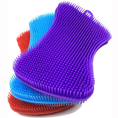 De veelkleurige Sponsen van de het Siliconeschotel van de Voedselrang voor Keuken