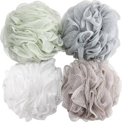 Van de het Lichaamswas van het huisgebruik Veelkleurig PE van Mesh Bath Sponge Materiaal