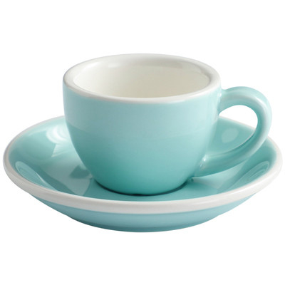 De veelkleurige 75ml-Koppen van de Porseleinespresso met Levering van de Schotels de Bulkkeuken