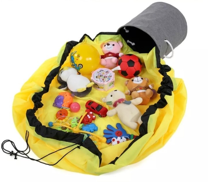 Aangepast van de het Huishoudenopslag van Kinderen de Containerspel Mat Drawstring Toy Storage Bag