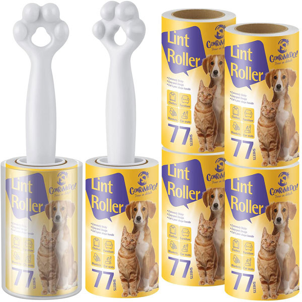 De plastic Kleverige Rol van Cat Paw Shaped Lint Remover Roller voor de Autozetels van Klerendekens